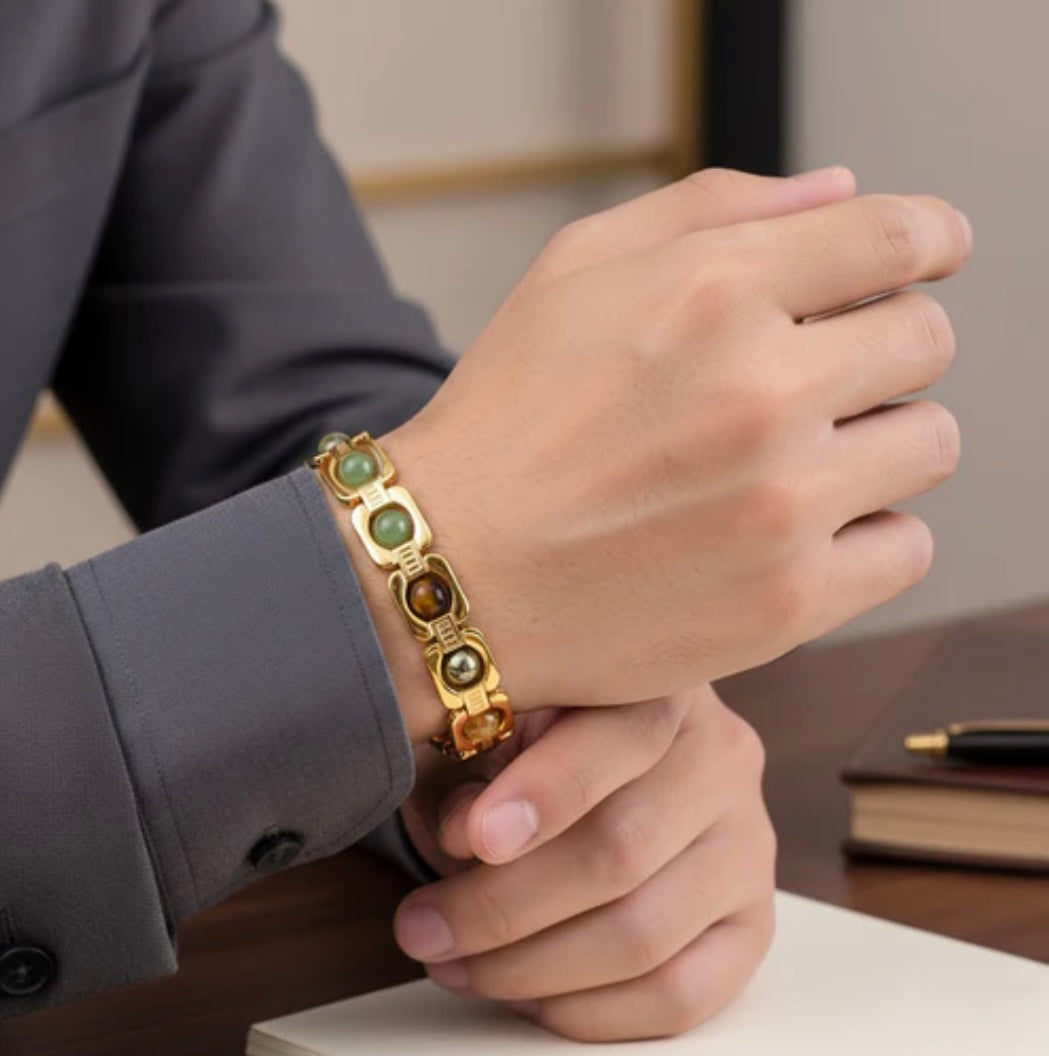 Rinmukteshwar Siddh Metal Dhan Yog™ Bracelet – Gold Plated
