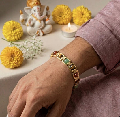 Rinmukteshwar Siddh Metal Dhan Yog™ Bracelet – Gold Plated