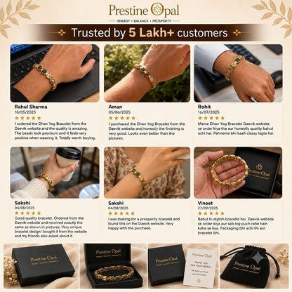 Rinmukteshwar Siddh Metal Dhan Yog™ Bracelet – Gold Plated